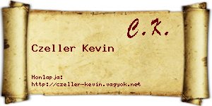 Czeller Kevin névjegykártya